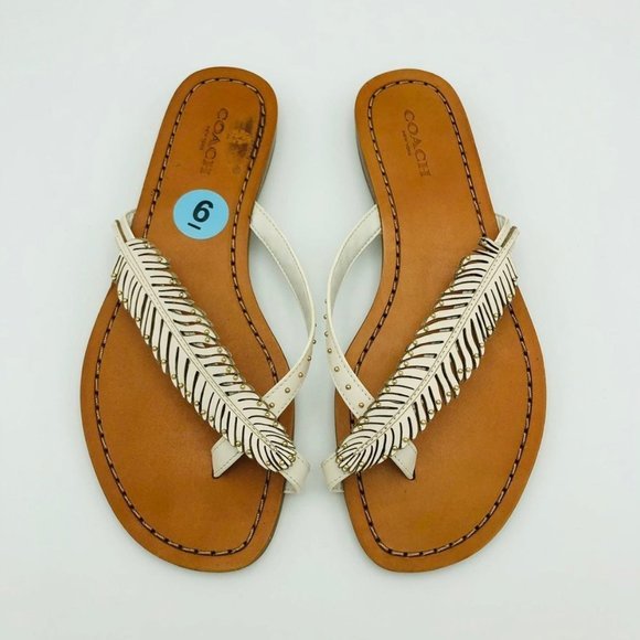 Women's Coach Deni Sandals Sz 6 - Picture 1 of 2